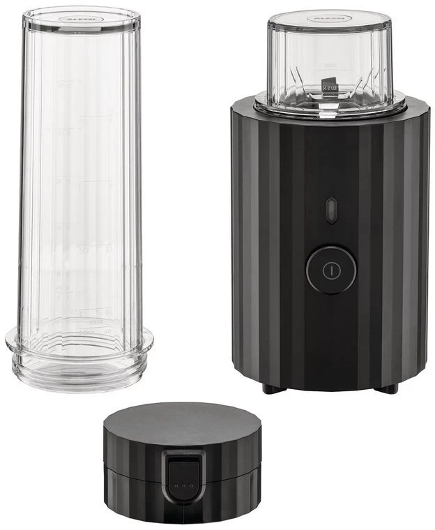 Alessi Smoothie Blender Plisse - Zwart - 380 W - Door Michele De Lucchi - MDL17 B 1 Alessi Smoothie Blender Plisse - Zwart - 380 W - Door Michele De Lucchi - MDL17 B