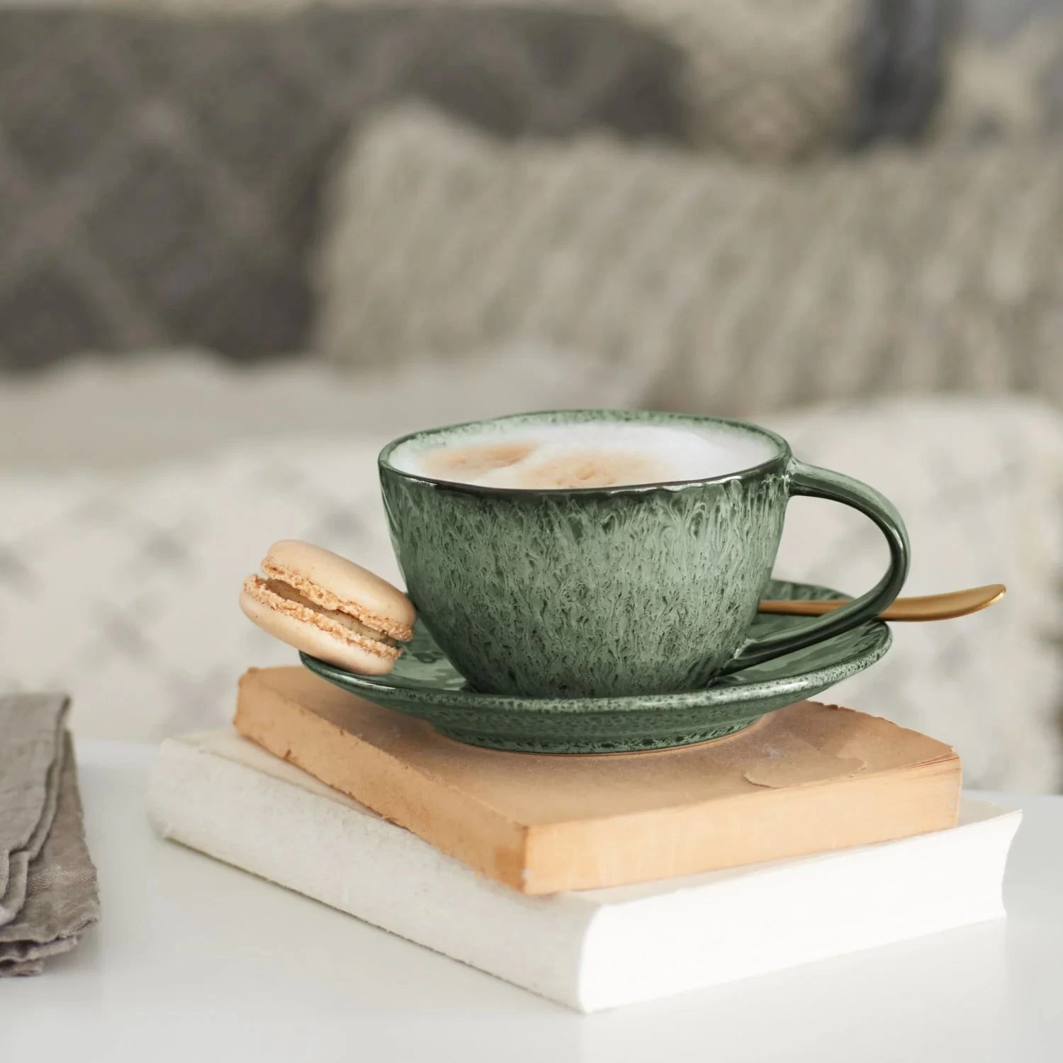 Leonardo Koffieschotel Matera Groen ø 15 Cm 2 Leonardo Koffieschotel Matera Groen ø 15 Cm - Afbeelding 2