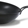 BK Wokpan / Wokarang Black Steel - ø 30 Cm / 2.6 Liter - Zonder Anti-aanbaklaag