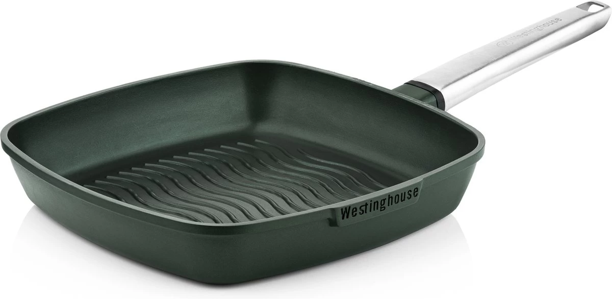 Westinghouse Pannenset Performance (Wokpan + Grillpan) ø 28 Cm - Groen - Inductie En Alle Andere Warmtebronnen 9 Westinghouse Pannenset Performance (Wokpan + Grillpan) ø 28 Cm - Groen - Inductie En Alle Andere Warmtebronnen - Afbeelding 9