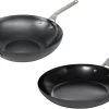 Saveur Selects Pannenset - Carbon Steel (Wokpan ø 35 Cm + Koekenpan ø 30 Cm) - Inductie En Alle Andere Warmtebronnen