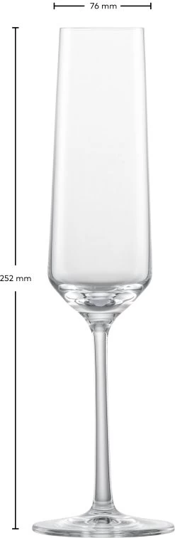 Zwiesel Glas Champagneglazen Pure - 215 Ml - 2 Stuks 6 Zwiesel Glas Champagneglazen Pure - 215 Ml - 2 Stuks -Keukenbenodigdheden Winkel 122316 Pure Sekt Gr7 fstu 2 1