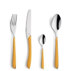 Amefa Bestekset Eclat - Mustard Yellow Matt - 24-delig / 6 Personen