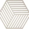 Zone Denmark Pannenonderzetter Hexagon - Warm Grey - 16 X 14 Cm