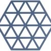 Zone Denmark Pannenonderzetter Triangles - Denim - 16 X 14 Cm