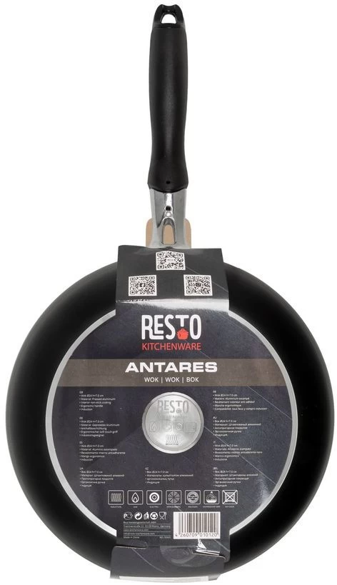 Resto Kitchenware Wokpan Antares - ø 24 Cm - Standaard Anti-aanbaklaag 7 Resto Kitchenware Wokpan Antares - ø 24 Cm - Standaard Anti-aanbaklaag - Afbeelding 7