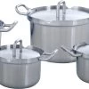 BK Pannenset Q-linair Master RVS - 4 Delige Set