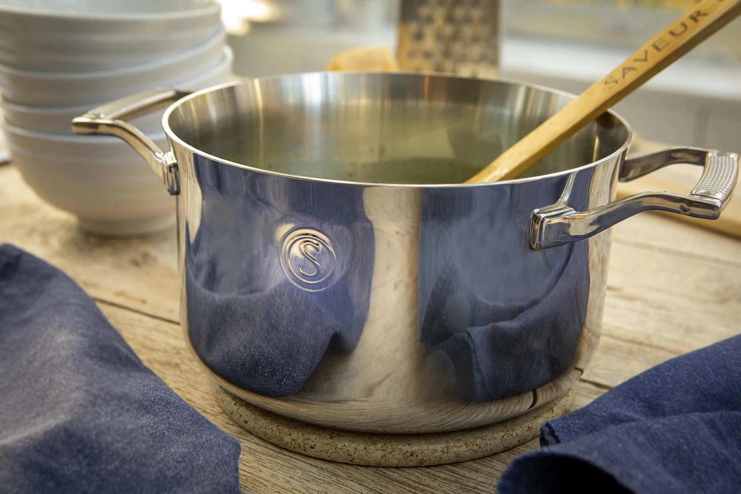 Saveur Selects Kookpan - TriPly RVS - ø 22 Cm / 4.7 Liter 4 Saveur Selects Kookpan - TriPly RVS - ø 22 Cm / 4.7 Liter - Afbeelding 4