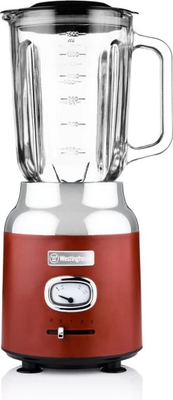 Westinghouse Retro Waterkoker + Broodrooster 2 Sleuven + Blender - Rood -Keukenbenodigdheden Winkel 520x1200