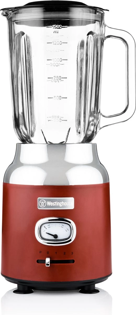 Westinghouse Retro Waterkoker + Broodrooster 4 Sleuven + Blender - Rood 2 Westinghouse Retro Waterkoker + Broodrooster 4 Sleuven + Blender - Rood - Afbeelding 2