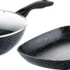 Westinghouse Pannenset Black Marble (Grillpan 28 Cm + Wokpan ø 30 Cm) - Inductie En Alle Andere Warmtebronnen