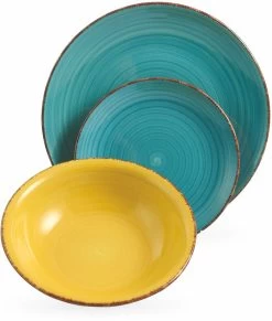 Villa D'Este Serviesset Baita 2 Intensita Doppia - 18-delig / 6 Personen -Keukenbenodigdheden Winkel 5907302 m