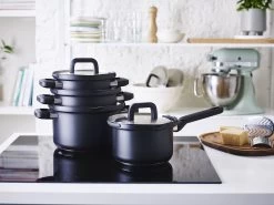 BK Pannenset Flow Cool - Zwart / RVS - 4 Delige Set -Keukenbenodigdheden Winkel 6d8e27413cccc5ae599280d6252f42abac4bc45d BK Flow cool Bl 4 8 pc Set