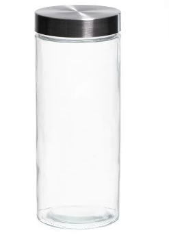 Sareva Voorraadpot - Glas / RVS Deksel - ø 11.5 Cm / 2.2 Liter -Keukenbenodigdheden Winkel 7061111160055 2