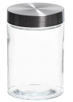 Sareva Voorraadpot - Glas / RVS Deksel - ø 11.5 Cm / 1.25 Liter -Keukenbenodigdheden Winkel 7061111721867 2