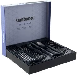Sambonet Bestekset Bloom - Antique RVS - Monoblock - 24 Delig / 6 Personen -Keukenbenodigdheden Winkel 8014808499012 3