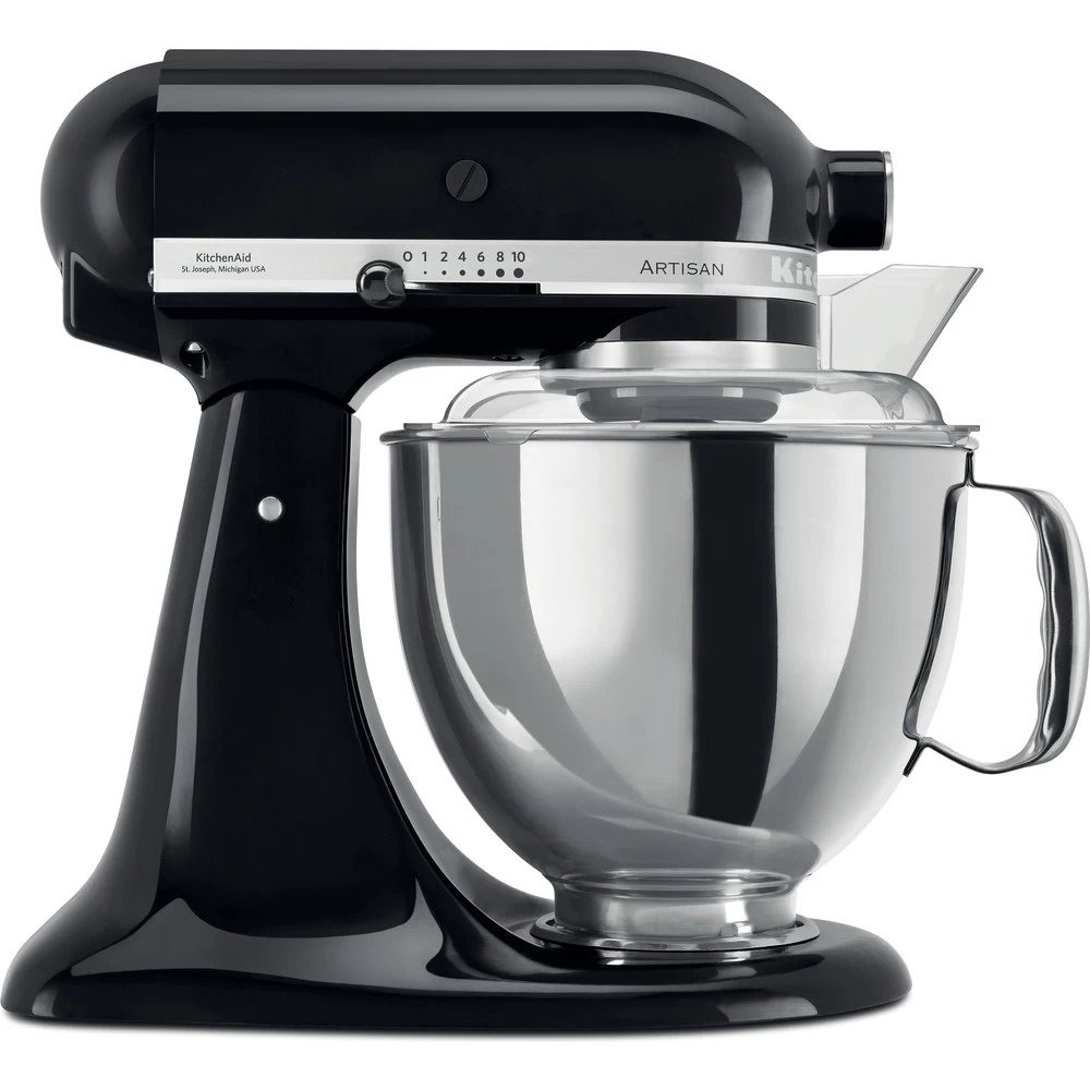 KitchenAid Keukenmachine Artisan - Kantelbare Kop - Onyx Zwart - 4.8 Liter - 5KSM175PSEOB 1 KitchenAid Keukenmachine Artisan - Kantelbare Kop - Onyx Zwart - 4.8 Liter - 5KSM175PSEOB