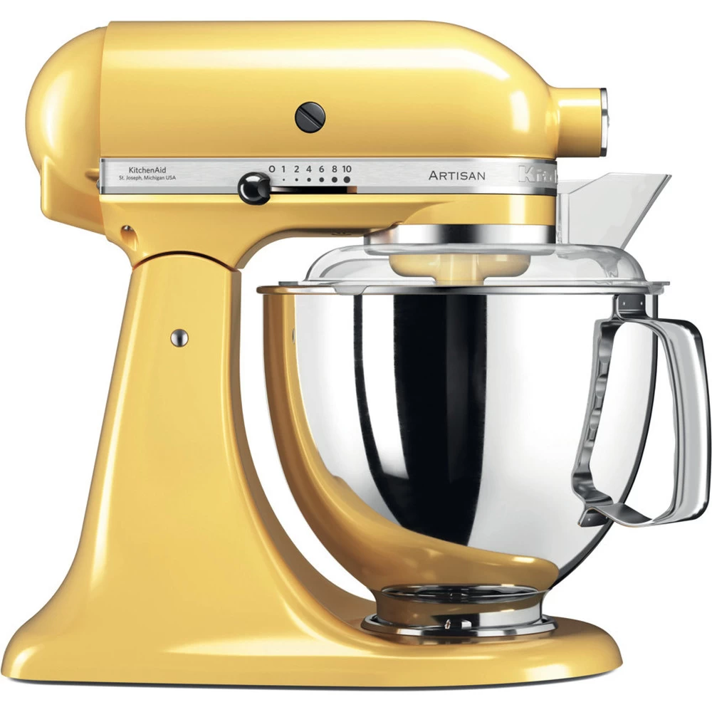 KitchenAid Keukenmachine Artisan - Kantelbare Kop - Pastel Geel - 4.8 Liter - 5KSM175PSEMY 1 KitchenAid Keukenmachine Artisan - Kantelbare Kop - Pastel Geel - 4.8 Liter - 5KSM175PSEMY