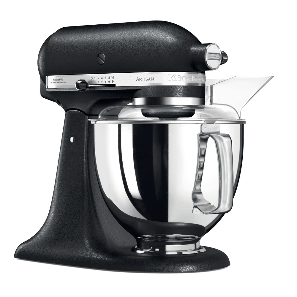 KitchenAid Keukenmachine Artisan - Kantelbare Kop - Vulkaanzwart - 4.8 Liter - 5KSM175PSEBK 3 KitchenAid Keukenmachine Artisan - Kantelbare Kop - Vulkaanzwart - 4.8 Liter - 5KSM175PSEBK - Afbeelding 3