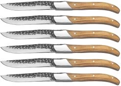Jay Hill Steakmessen Laguiole - Raw Black - Olijfhout - 6 Stuks -Keukenbenodigdheden Winkel 8720364453459 4