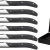 Jay Hill Steakmessen Laguiole - Zwart - 6 Stuks