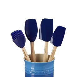 Le Creuset Spatelset - Met Spatelpot - Premium - Azure - 5-delig -Keukenbenodigdheden Winkel 91057001220000 alt1