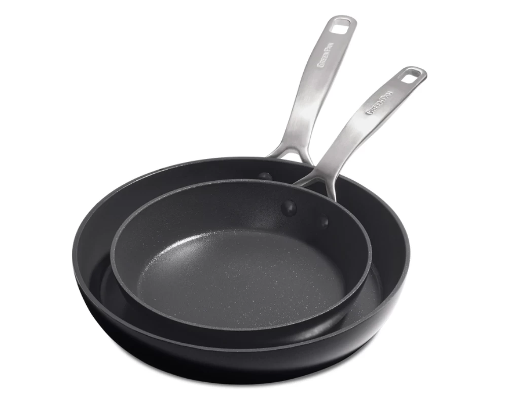 GreenPan Koekenpannenset Copenhagen - Zwart - ø 20 En 28 Cm - Keramische Anti-aanbaklaag 1 GreenPan Koekenpannenset Copenhagen - Zwart - ø 20 En 28 Cm - Keramische Anti-aanbaklaag
