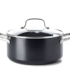 GreenPan Kookpan Met Deksel - Copenhagen - Zwart - ø 20 Cm / 3.3 Liter