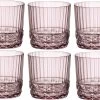 Bormioli Rocco Cocktailglazen / Whiskey Glazen / Waterglazen America 20's - Lilac Rose - 370 Ml - 6 Stuks