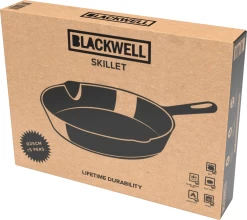 Blackwell Koekenpan - Gietijzer - ø 25 Cm - Zonder Anti-aanbaklaag -Keukenbenodigdheden Winkel Box25 Package New 1