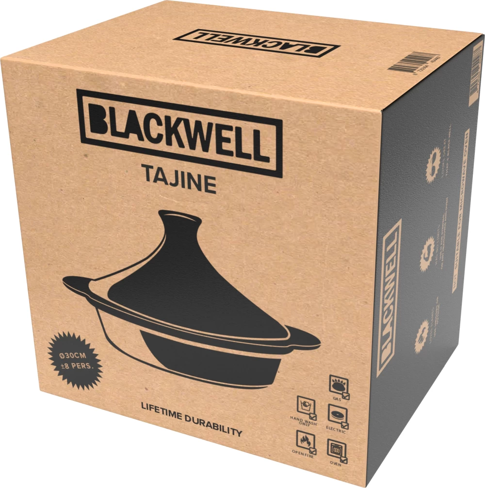 Blackwell Tajine Gietijzer - Zwart - ø 30 Cm / 3 Liter 7 Blackwell Tajine Gietijzer - Zwart - ø 30 Cm / 3 Liter - Afbeelding 7