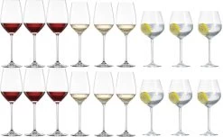 Schott Zwiesel Wijnglazen Fortissimo - Set 18 Delig - Witte En Rode Wijnglazen & Gin Tonic Glazen