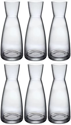 Bormioli Rocco Karaffen Ypsilon - Transparant - 1 Liter - 6 Stuks