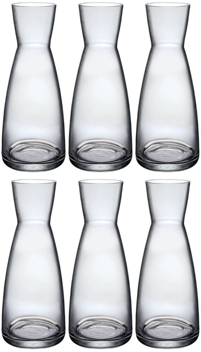 Bormioli Rocco Karaffen Ypsilon - Transparant - 1 Liter - 6 Stuks 1 Bormioli Rocco Karaffen Ypsilon - Transparant - 1 Liter - 6 Stuks