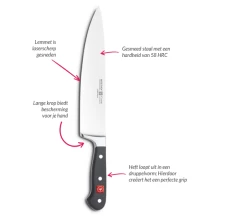 Wusthof Vleesmes Classic 20 Cm -Keukenbenodigdheden Winkel Classic 15