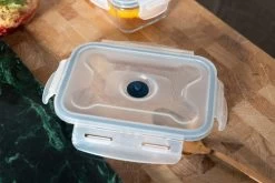 Sareva Vacuum Ovenschalen / Vershoudbakjes - Hittebestendig Glas - 8 Delige Set 8 Sareva Vacuum Ovenschalen / Vershoudbakjes - Hittebestendig Glas - 8 Delige Set -Keukenbenodigdheden Winkel Crumble in ovenschaal en vershoudbakjes 5 3