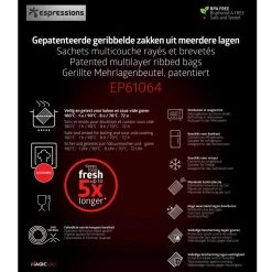 Espressions Vacumeerzakken 40 X 30 Cm - 50 Stuks 7 Espressions Vacumeerzakken 40 X 30 Cm - 50 Stuks -Keukenbenodigdheden Winkel EP61064 621c98191e4470.77678072