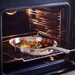 KitchenAid Koekenpan - Multi-Ply RVS - ø 24 Cm - Zonder Anti-aanbaklaag -Keukenbenodigdheden Winkel KA Koekenpan Multiply Stainless 4 1