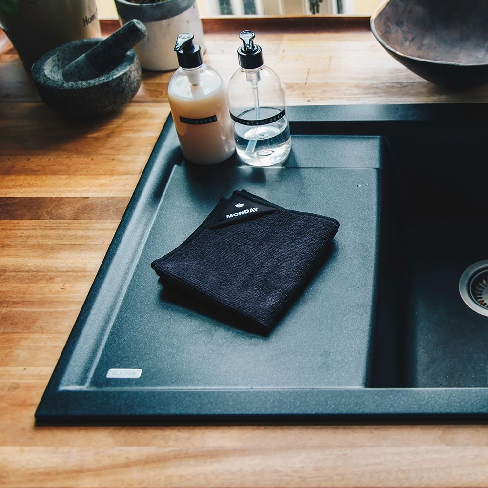 Klud Vaatdoekjes Zwart 30 X 30 - 7 Stuks 3 Klud Vaatdoekjes Zwart 30 X 30 - 7 Stuks - Afbeelding 3