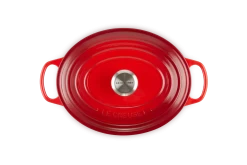 Le Creuset Braadpan Signature - Ovaal - Kersenrood - ø 33 Cm / 7.5 Liter 9 Le Creuset Braadpan Signature - Ovaal - Kersenrood - ø 33 Cm / 7.5 Liter -Keukenbenodigdheden Winkel LC 20191021 HL PS FS 21178290602430 004 1