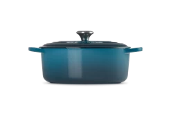 Le Creuset Braadpan Signature - Ovaal - Deap Teal - ø 29 Cm / 4.7 Liter -Keukenbenodigdheden Winkel LC 20210125 HL PS FS 21178296422430 003