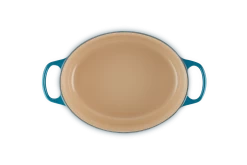 Le Creuset Braadpan Signature - Ovaal - Deap Teal - ø 29 Cm / 4.7 Liter -Keukenbenodigdheden Winkel LC 20210125 HL PS FS 21178296422430 005