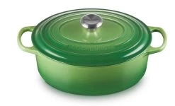 Le Creuset Braadpan Signature - Ovaal - Bamboo - ø 29 Cm / 4.7 Liter