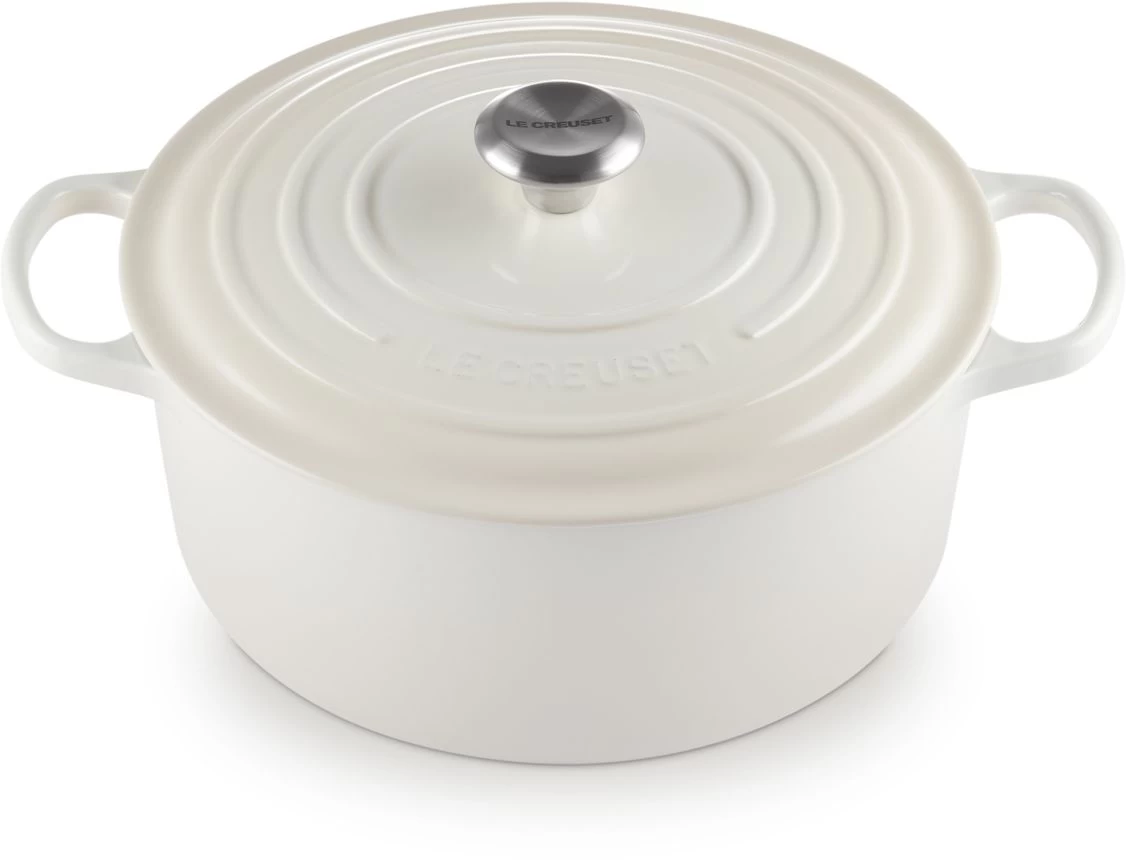 Le Creuset Braadpan Signature - Meringue - ø 26 Cm / 5.3 Liter 1 Le Creuset Braadpan Signature - Meringue - ø 26 Cm / 5.3 Liter