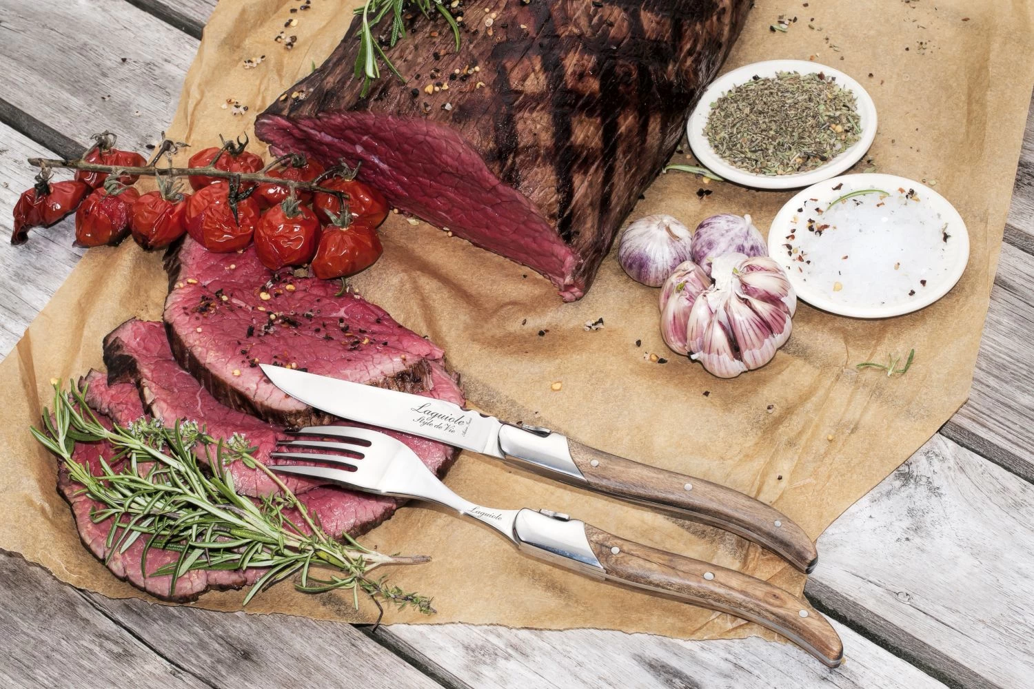 Laguiole Style De Vie Steakvorken Luxury Line Olijfhout 6 Stuks 6 Laguiole Style De Vie Steakvorken Luxury Line Olijfhout 6 Stuks - Afbeelding 6