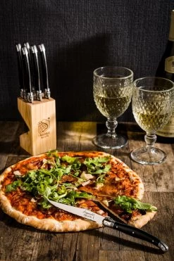 Laguiole Style De Vie Steakmessen Premium Line Zwart 6 Stuks 11 Laguiole Style De Vie Steakmessen Premium Line Zwart 6 Stuks -Keukenbenodigdheden Winkel Laguiole Premium Line steakmessen 18 mm sf Gr 5