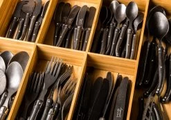 Laguiole Style De Vie Kaasmessenset Black Stonewash -Keukenbenodigdheden Winkel Laguiole kaasmessen black stonewasg sf kl 5