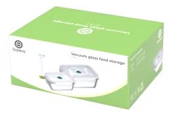 Sareva Vacuum Ovenschalen / Vershoudbakjes - Hittebestendid Glas - 3 Delige Set / 485 Ml + 970 Ml 11 Sareva Vacuum Ovenschalen / Vershoudbakjes - Hittebestendid Glas - 3 Delige Set / 485 Ml + 970 Ml -Keukenbenodigdheden Winkel Long set of 2 Current View