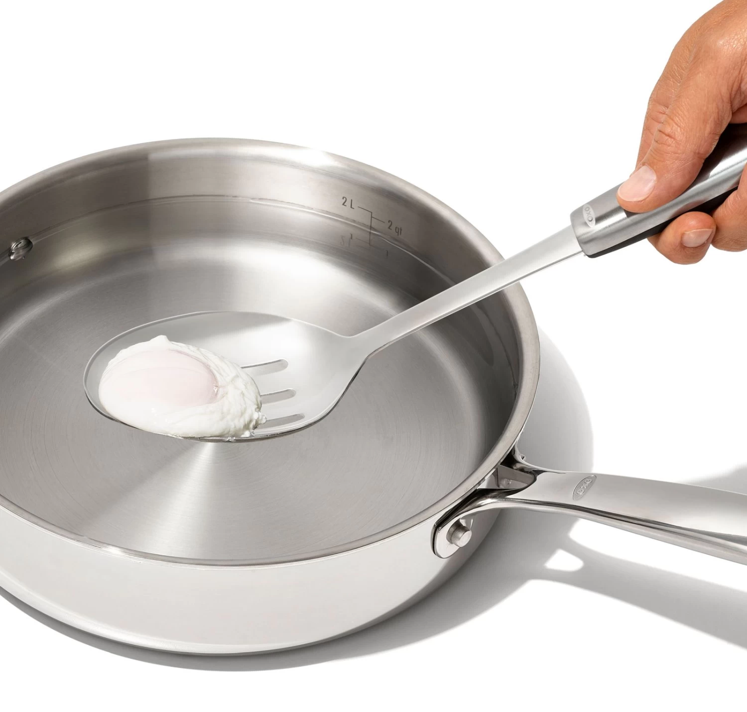 OXO Good Grips Groentelepel Met Sleuven Steel 3 OXO Good Grips Groentelepel Met Sleuven Steel - Afbeelding 3