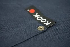 KOOK Keukenschort Recycled Donkerblauw 90 X 70 Cm -Keukenbenodigdheden Winkel R21.094